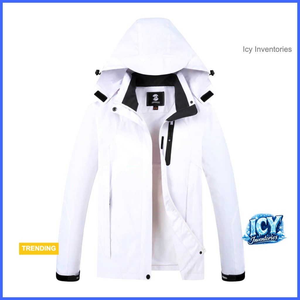 Waterproof Rain Jacket Lightweight Active Outdoor Raincoat Removable Hood